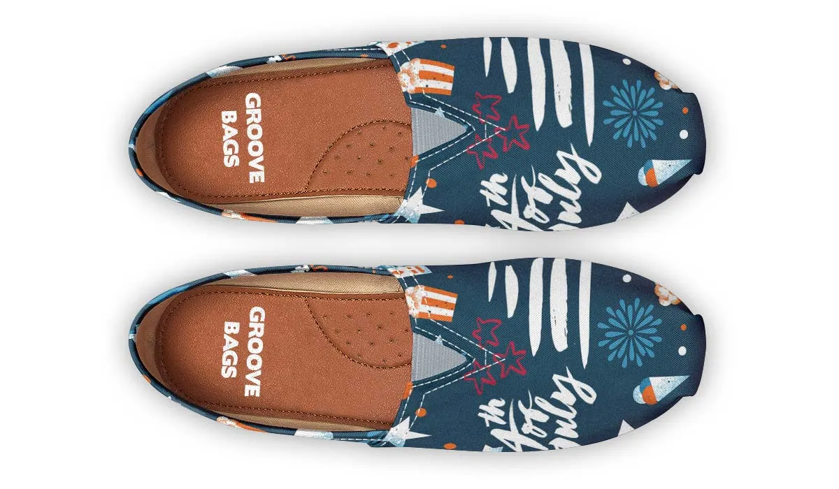 Festive Fourth of July Casual Shoes