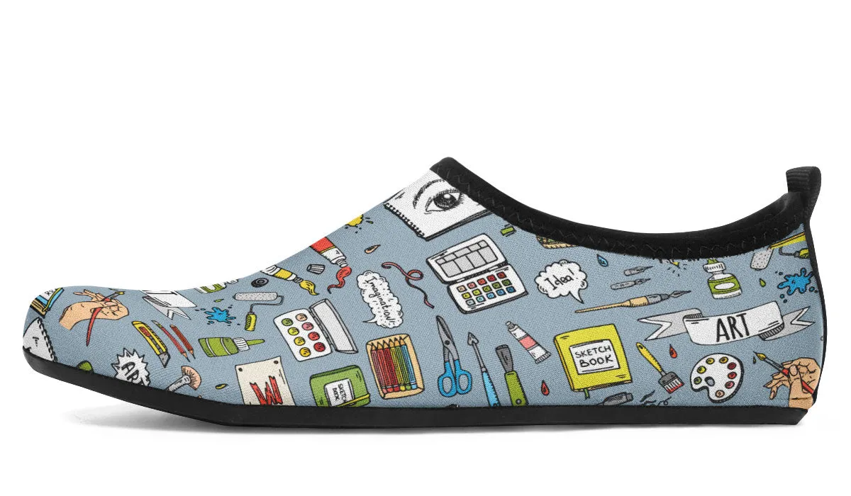 Fine Art Aqua Barefoot Shoes