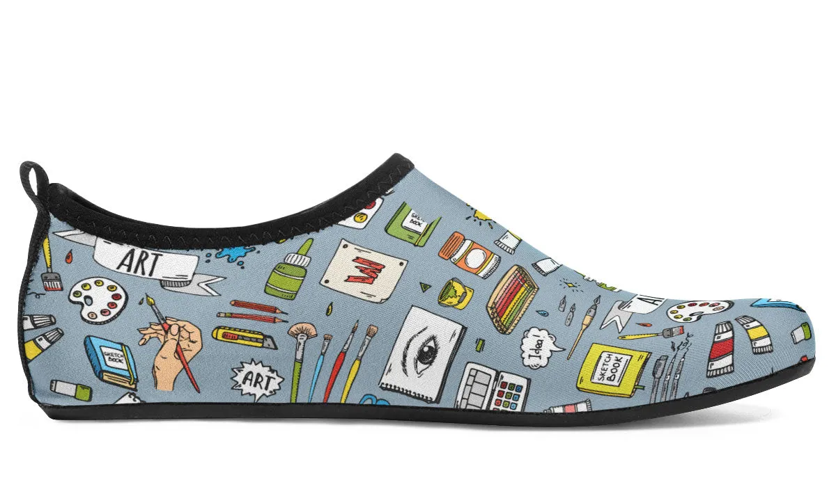 Fine Art Aqua Barefoot Shoes