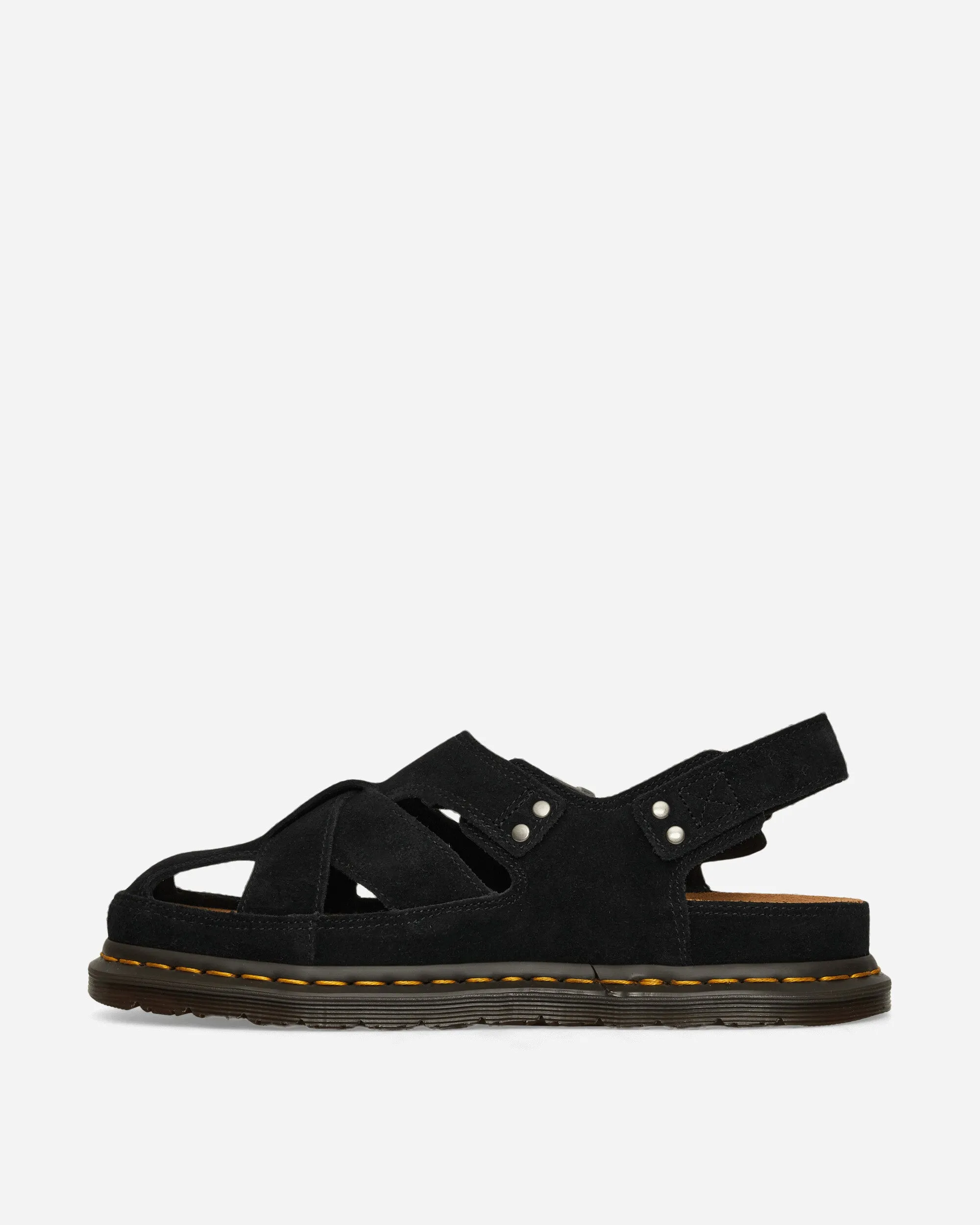 Fisherman Suede Sandals Black
