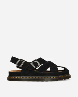 Fisherman Suede Sandals Black