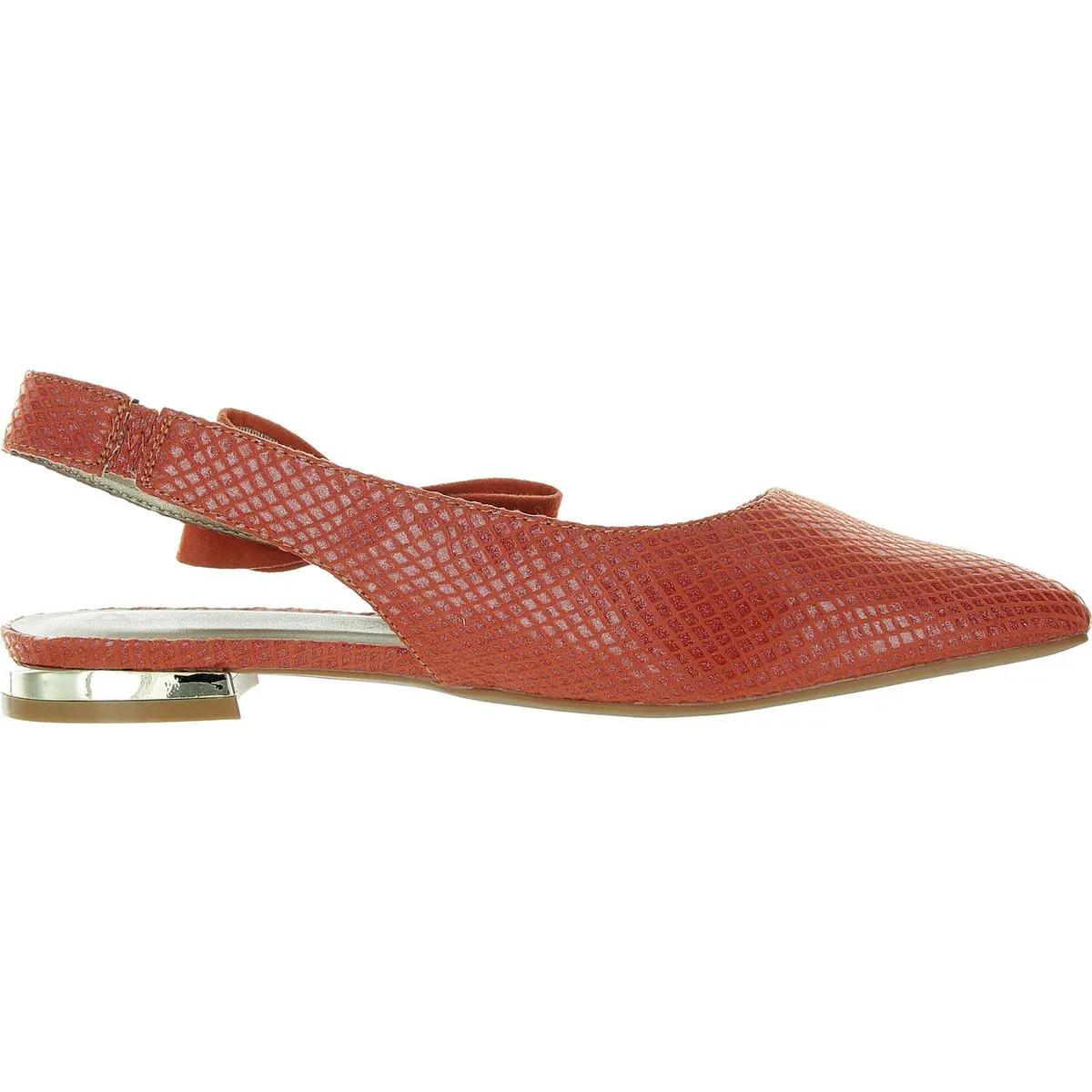 Flawless Womens Bow Faux Suede Slingback Sandals