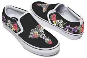 Floral Anatomy Caduceus Slip-On Shoes