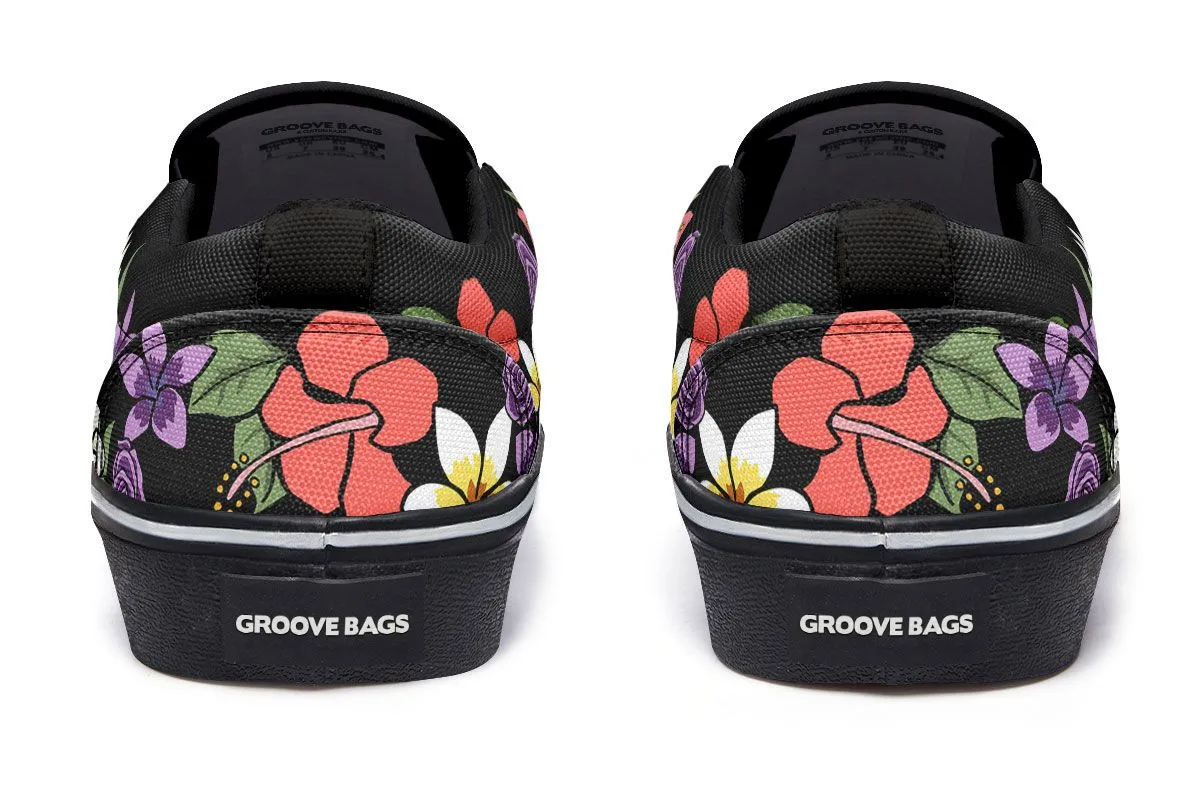 Floral Anatomy Caduceus Slip-On Shoes