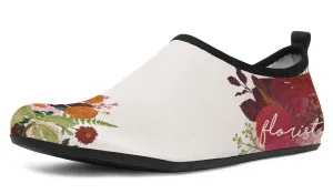 Floral Arrangement Aqua Barefoot Shoes