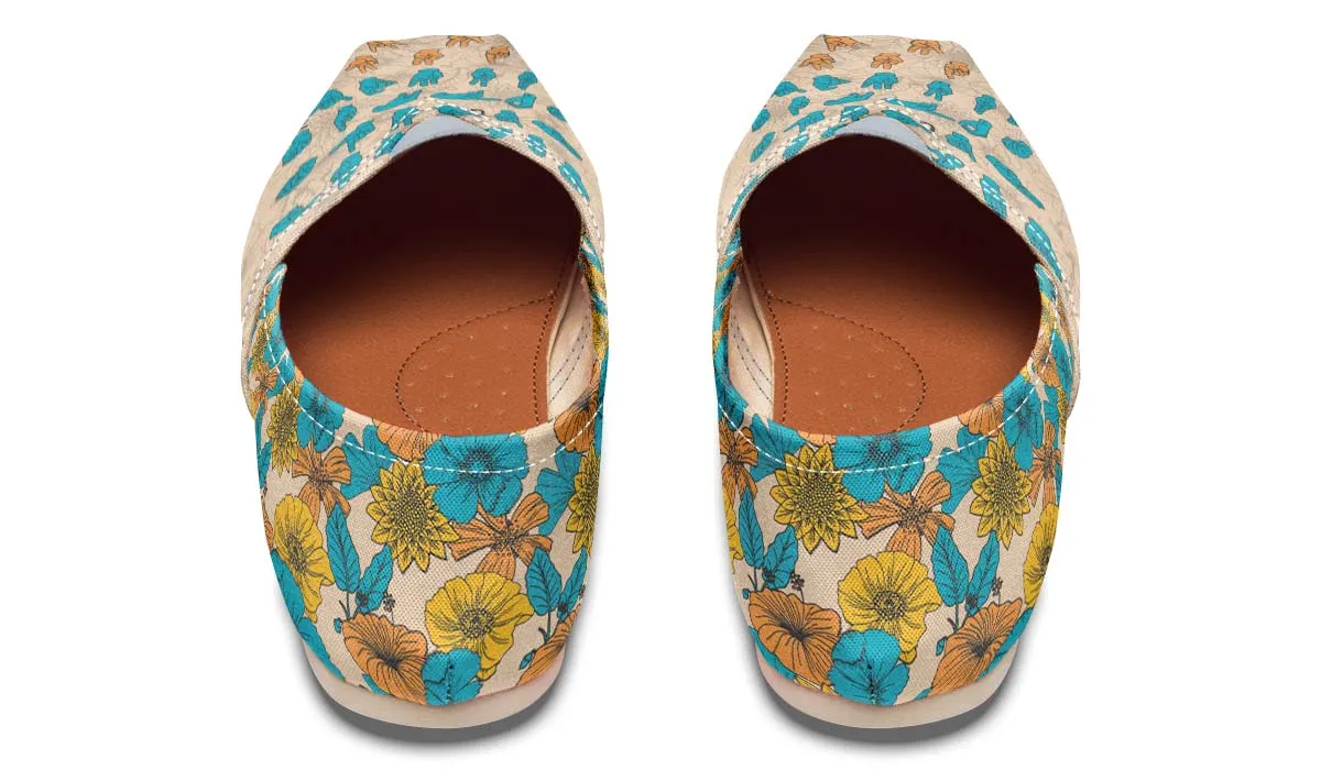 Floral ASL Alphabet Casual Shoes