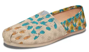 Floral ASL Alphabet Casual Shoes
