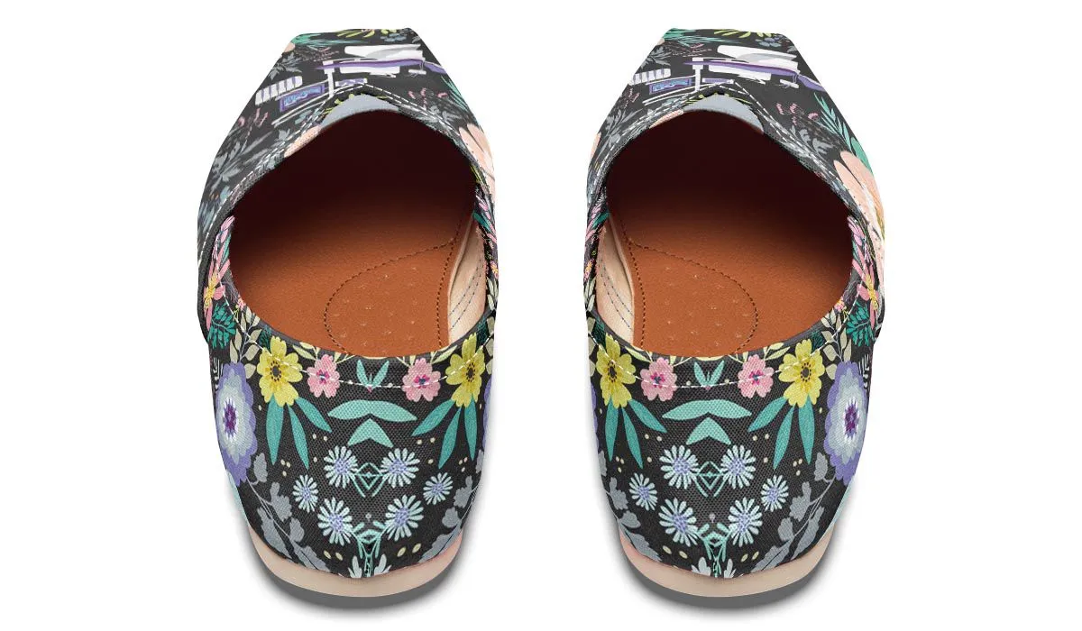 Floral Dentist Office Casual Shoes
