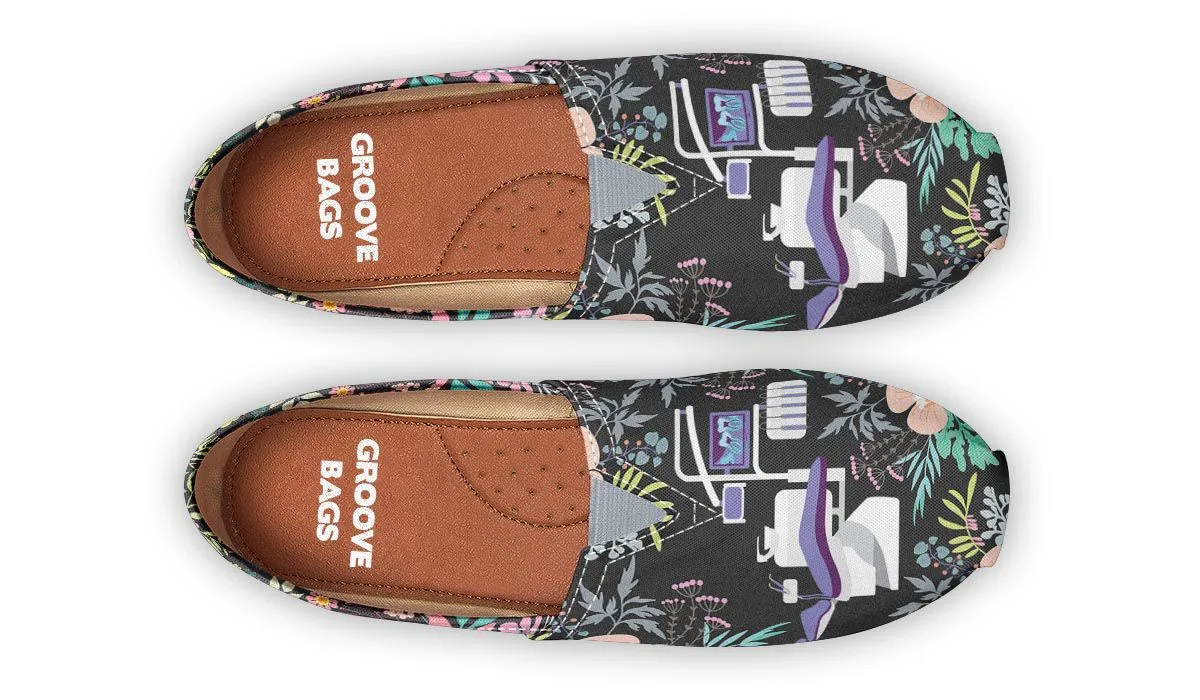 Floral Dentist Office Casual Shoes