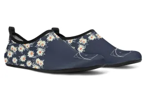 Floral Golden Ratio Aqua Barefoot Shoes