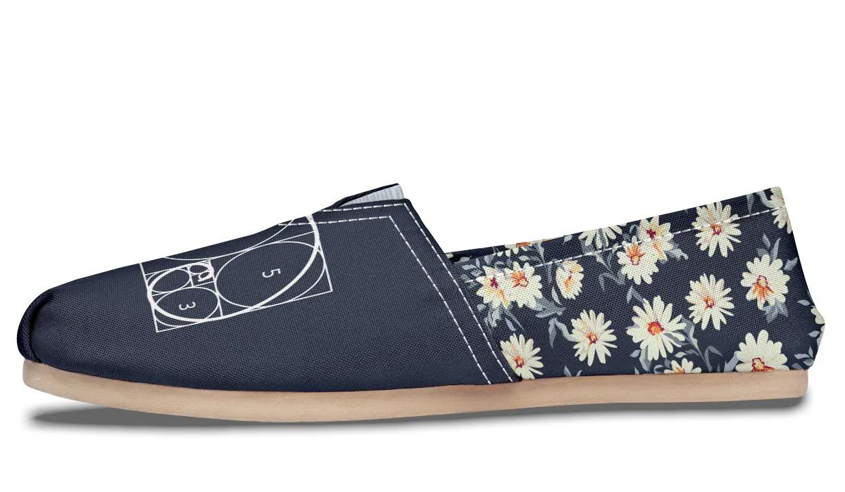 Floral Golden Ratio Casual Shoes