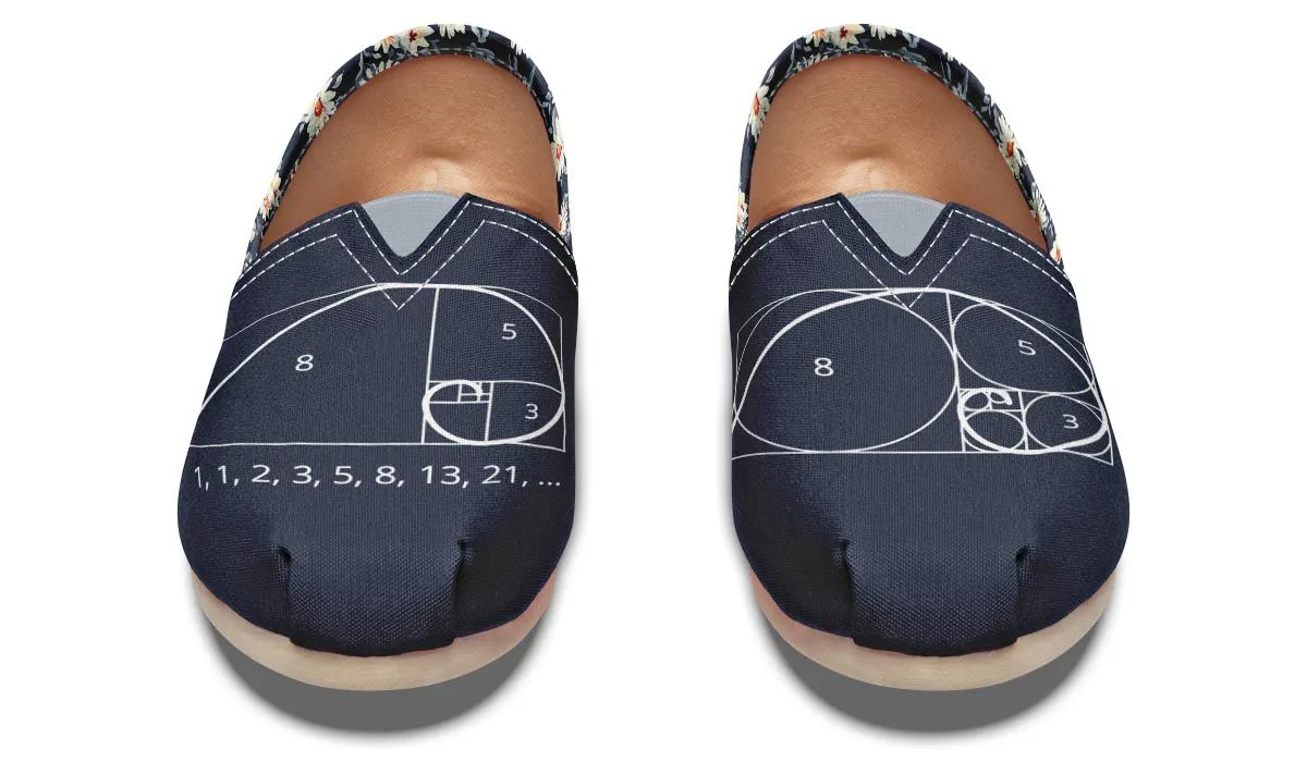 Floral Golden Ratio Casual Shoes