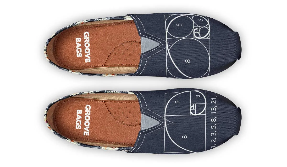 Floral Golden Ratio Casual Shoes