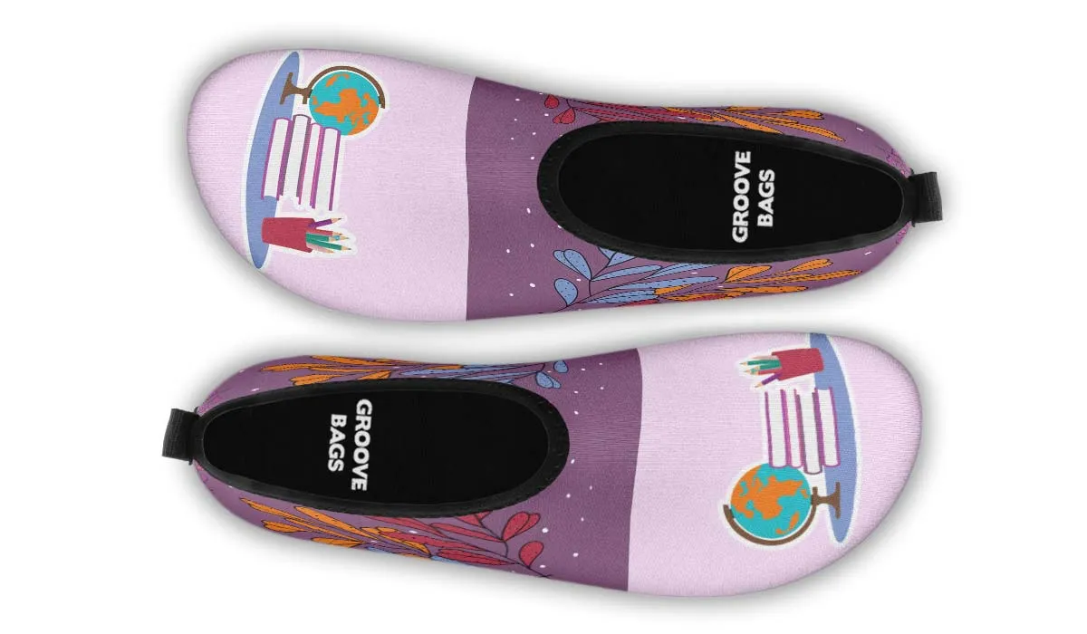Floral Knowledge Aqua Barefoot Shoes