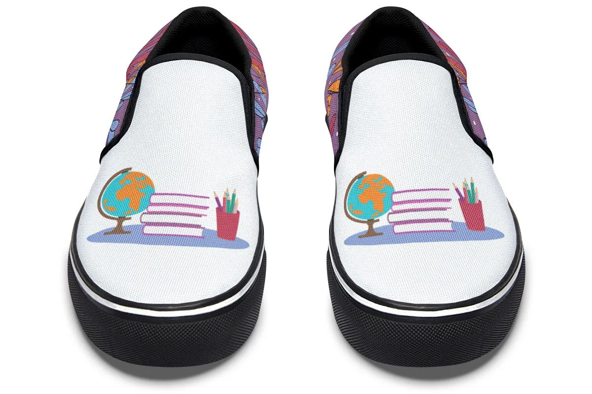 Floral Knowledge Slip-On Shoes