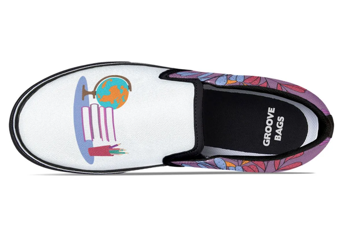 Floral Knowledge Slip-On Shoes