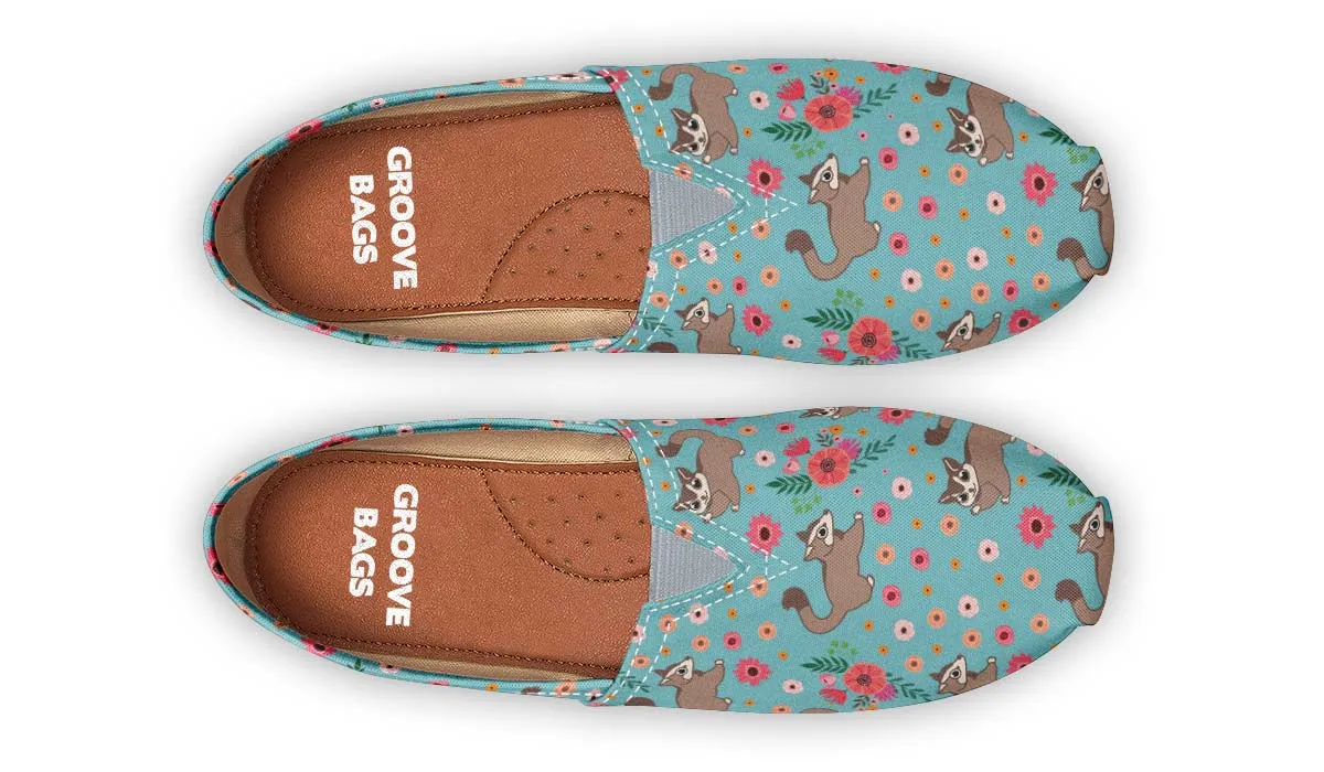 Floral Sugar Glider Pattern Casual Shoes