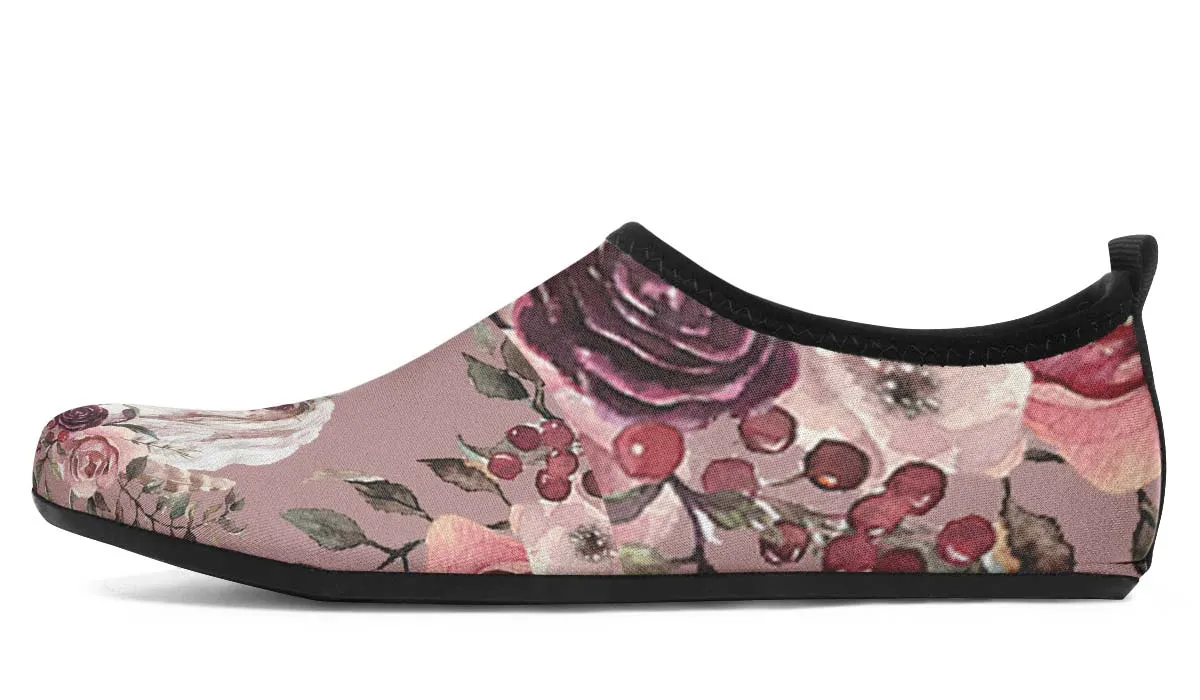Floral Unicorn Aqua Barefoot Shoes