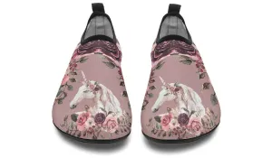 Floral Unicorn Aqua Barefoot Shoes