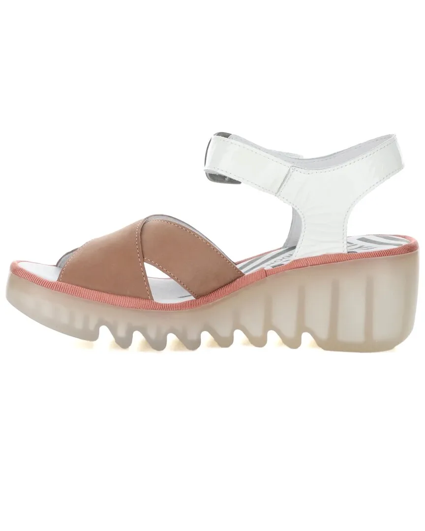 FLY London Bace Suede & Patent Sandal