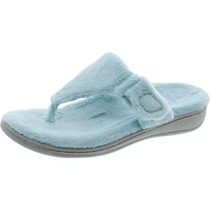 Forever Womens Terry Cloth Flip-Flop T-Strap Sandals
