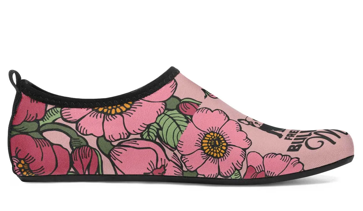 French Bulldog Mom Aqua Barefoot Shoes