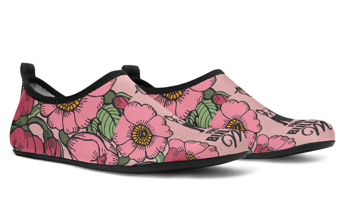 French Bulldog Mom Aqua Barefoot Shoes
