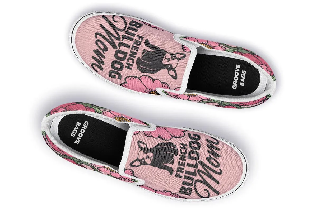 French Bulldog Mom Slip-On Shoes