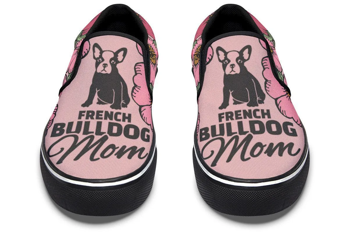 French Bulldog Mom Slip-On Shoes