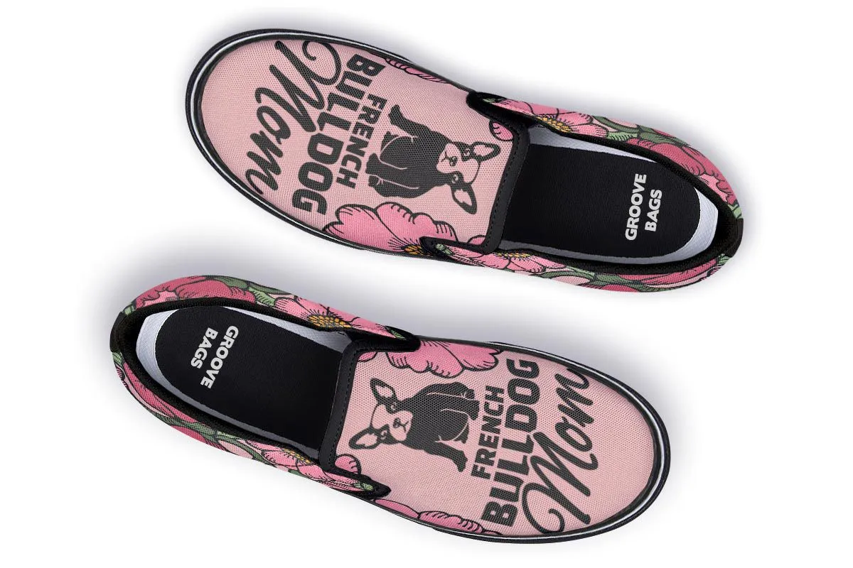 French Bulldog Mom Slip-On Shoes