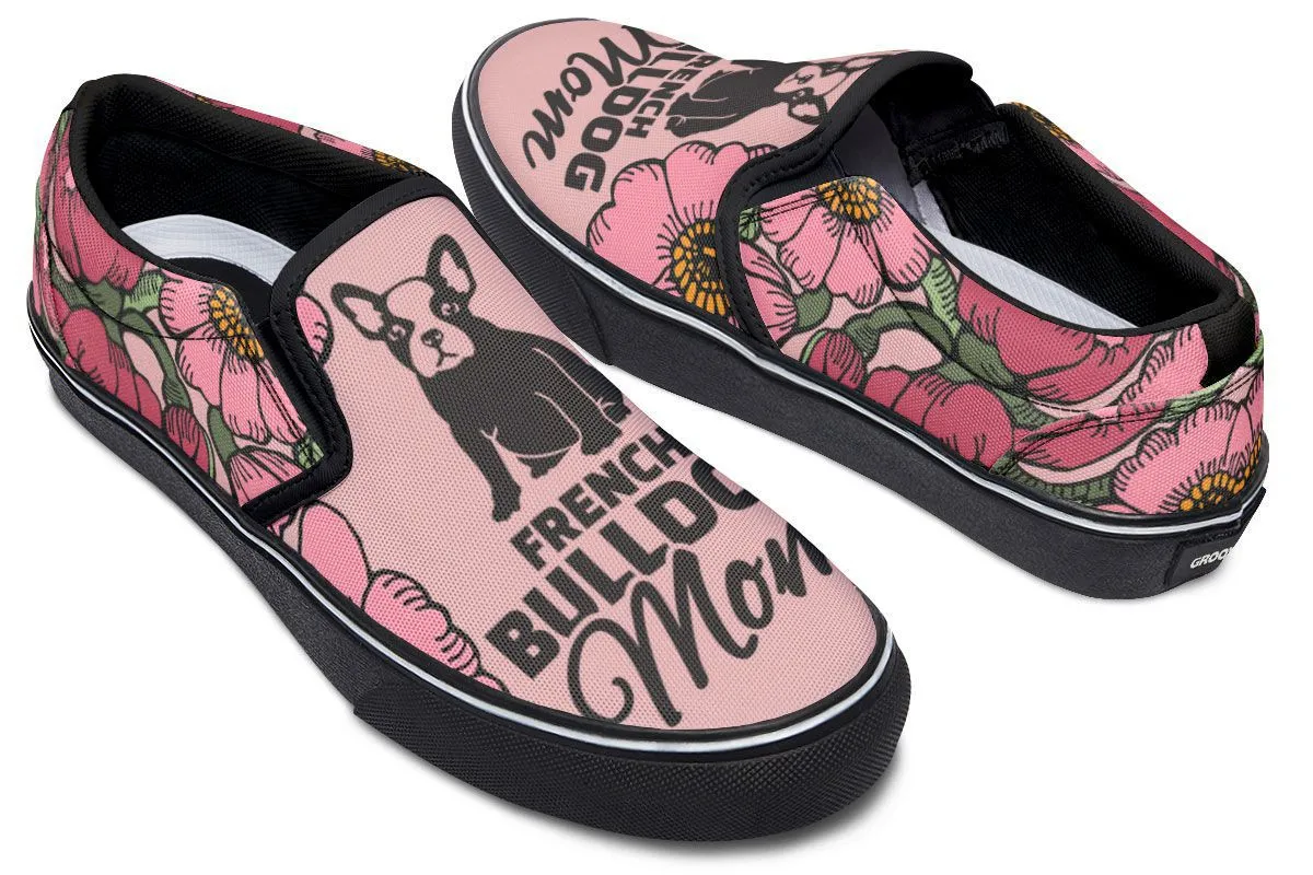 French Bulldog Mom Slip-On Shoes