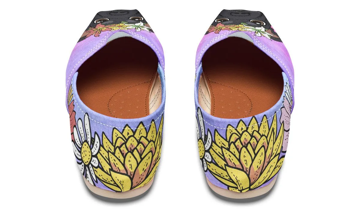 Fun Floral Grey Hound Casual Shoes