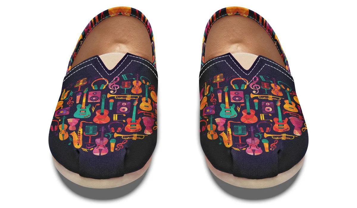 Geometric Music Casual Shoes