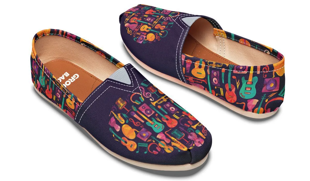 Geometric Music Casual Shoes