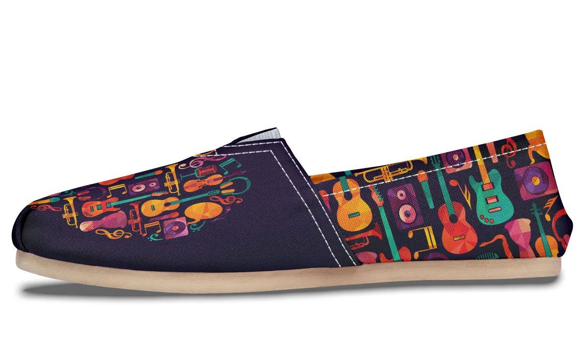 Geometric Music Casual Shoes