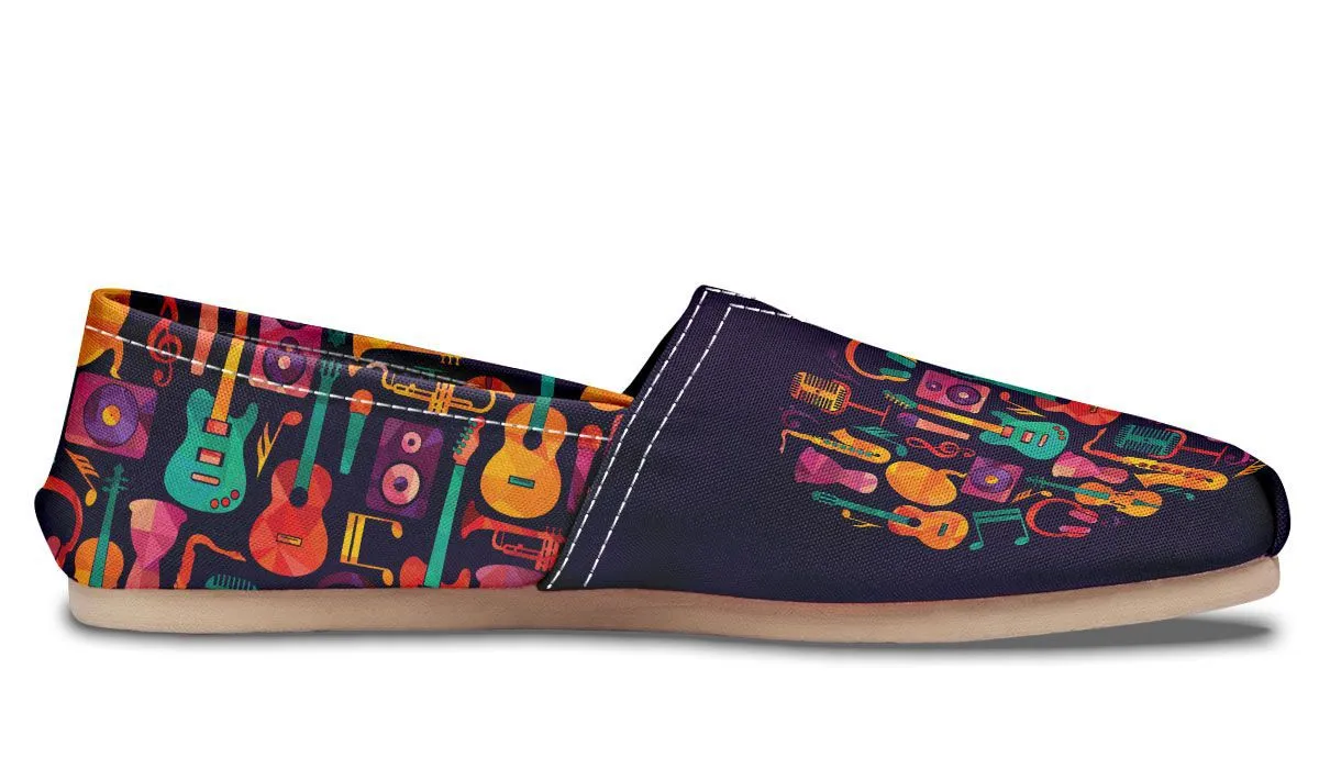Geometric Music Casual Shoes