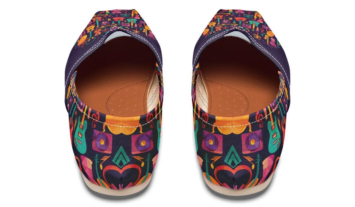 Geometric Music Casual Shoes