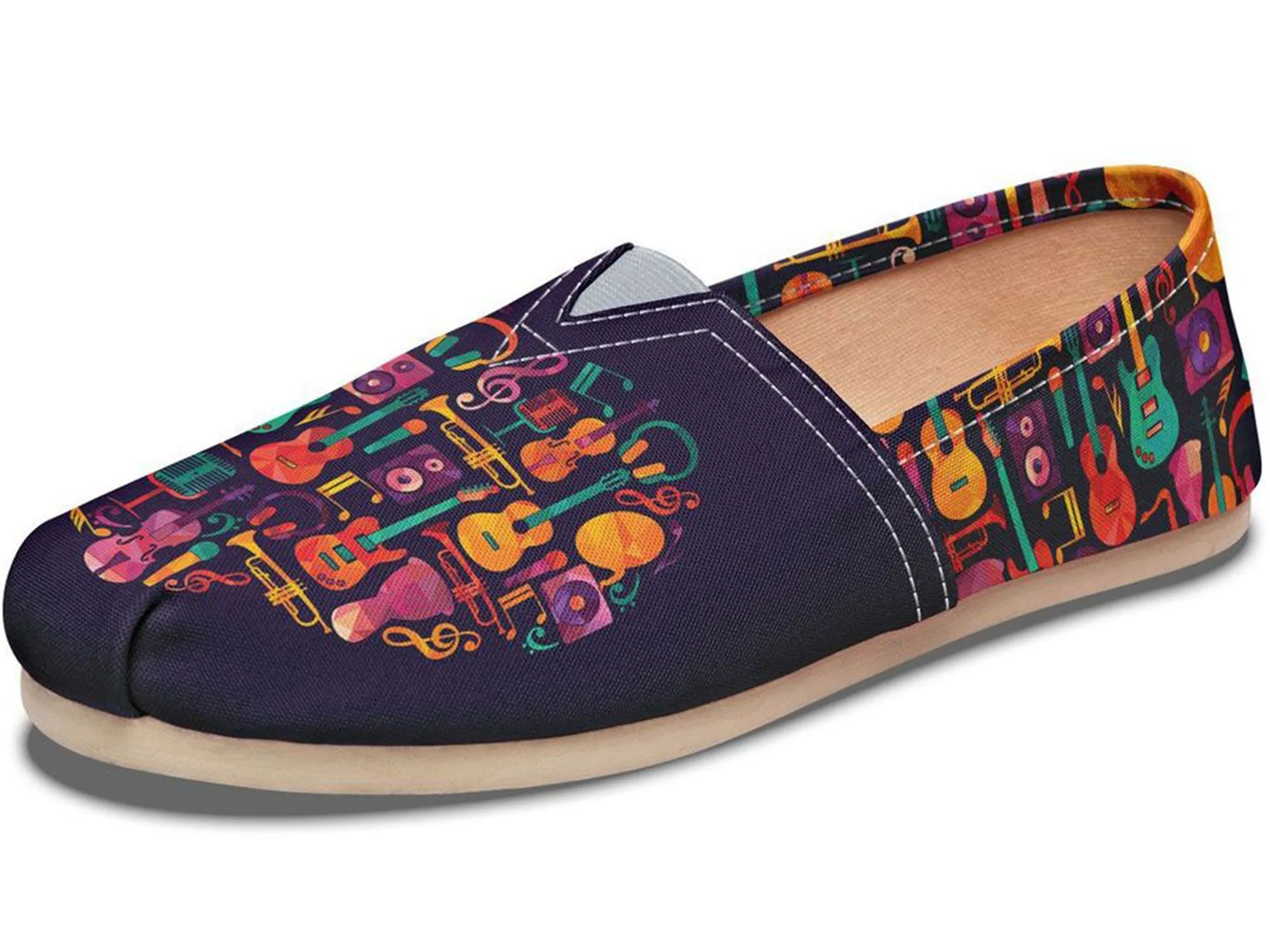 Geometric Music Casual Shoes