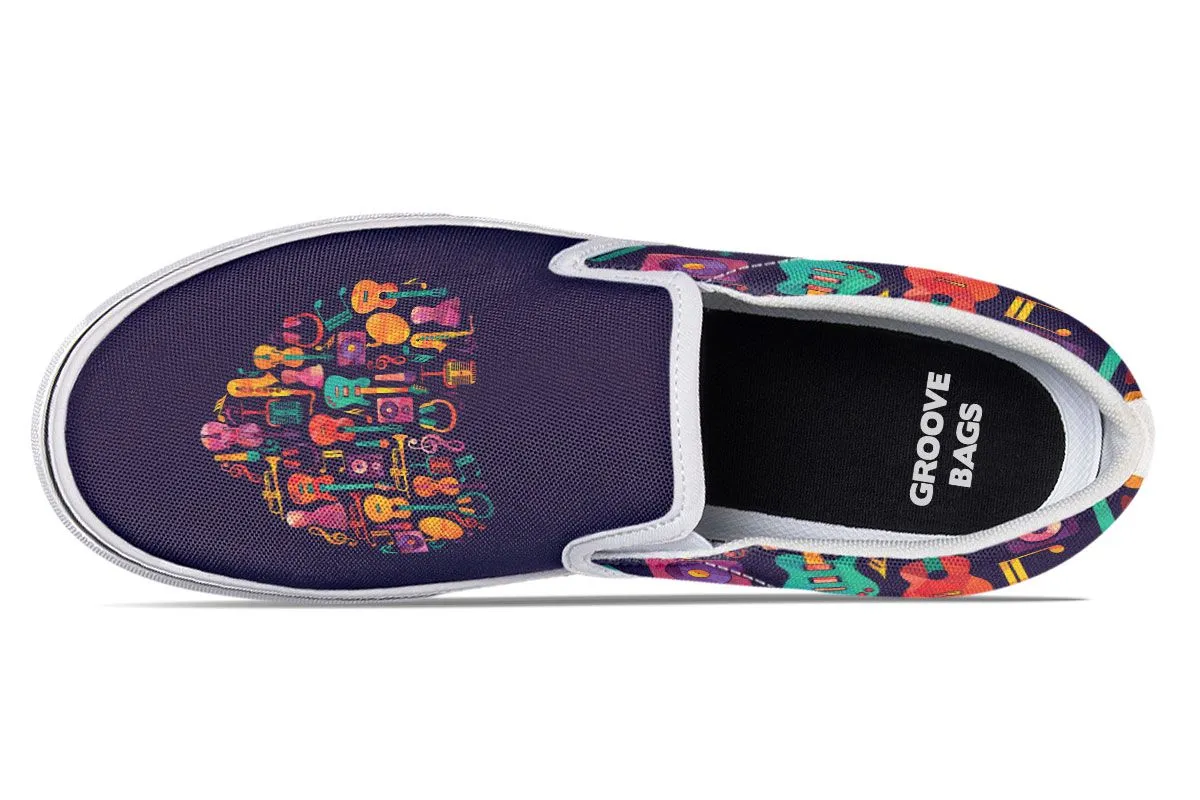 Geometric Music Slip-On Shoes
