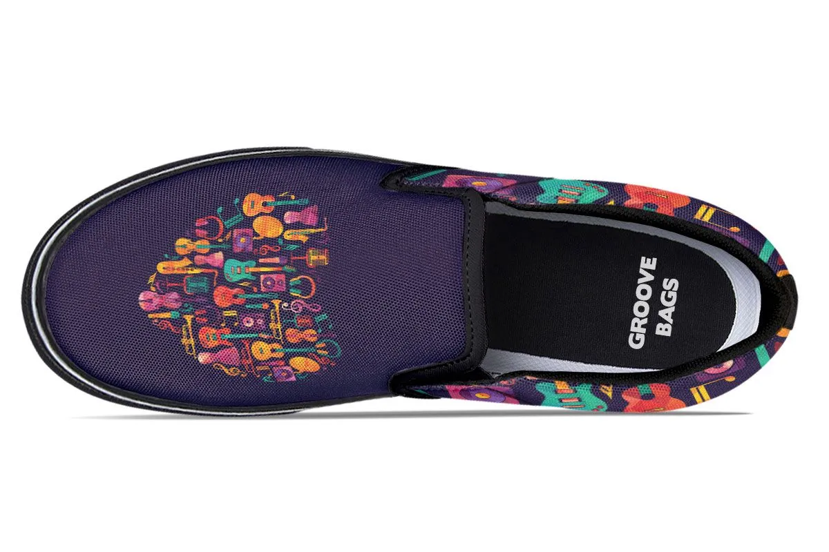 Geometric Music Slip-On Shoes