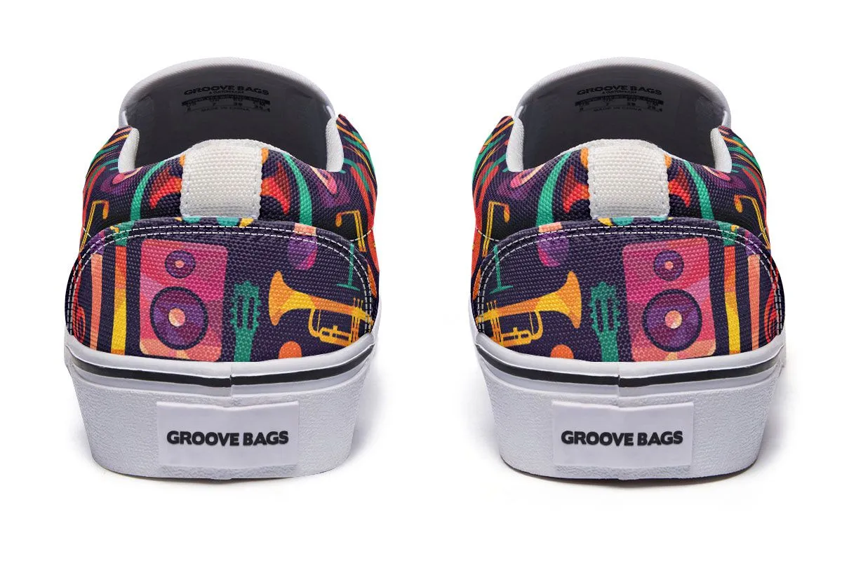 Geometric Music Slip-On Shoes