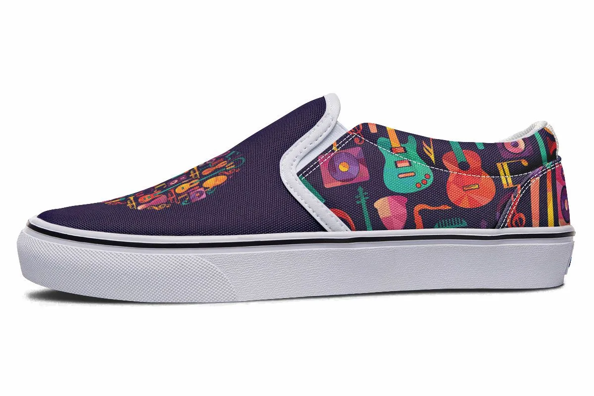 Geometric Music Slip-On Shoes