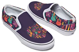 Geometric Music Slip-On Shoes