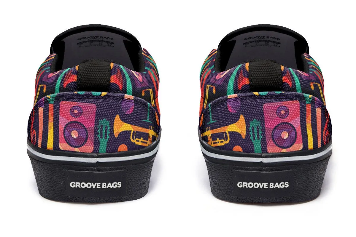 Geometric Music Slip-On Shoes