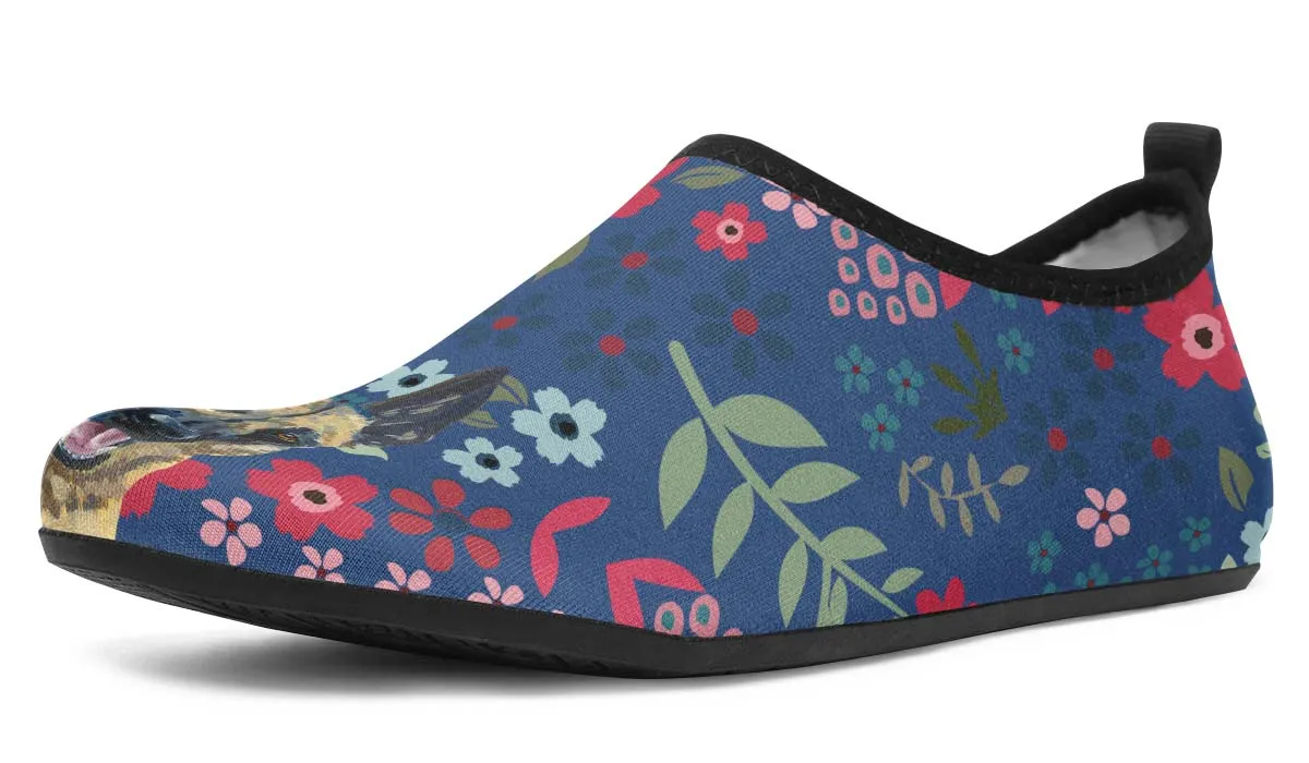 German Shepherd Sweetheart Aqua Barefoot Shoes