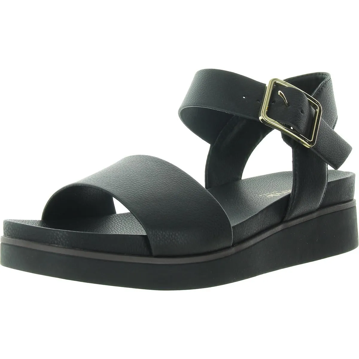 Gillian Womens Metallic Ankle Strap