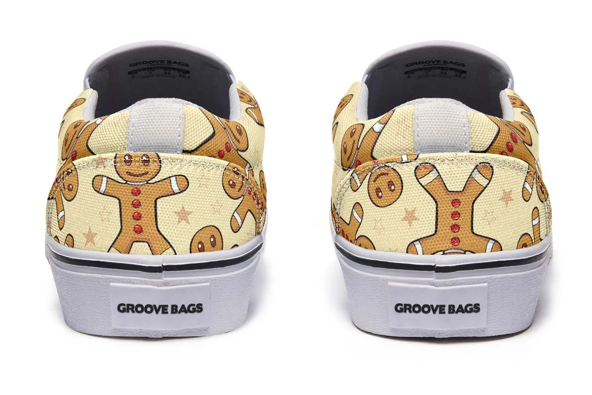 Gingerbread Pattern Slip-On Shoes