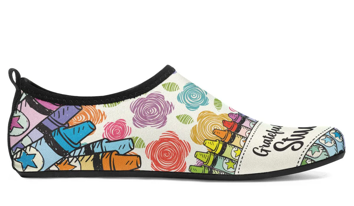 Grateful Teacher Aqua Barefoot Shoes