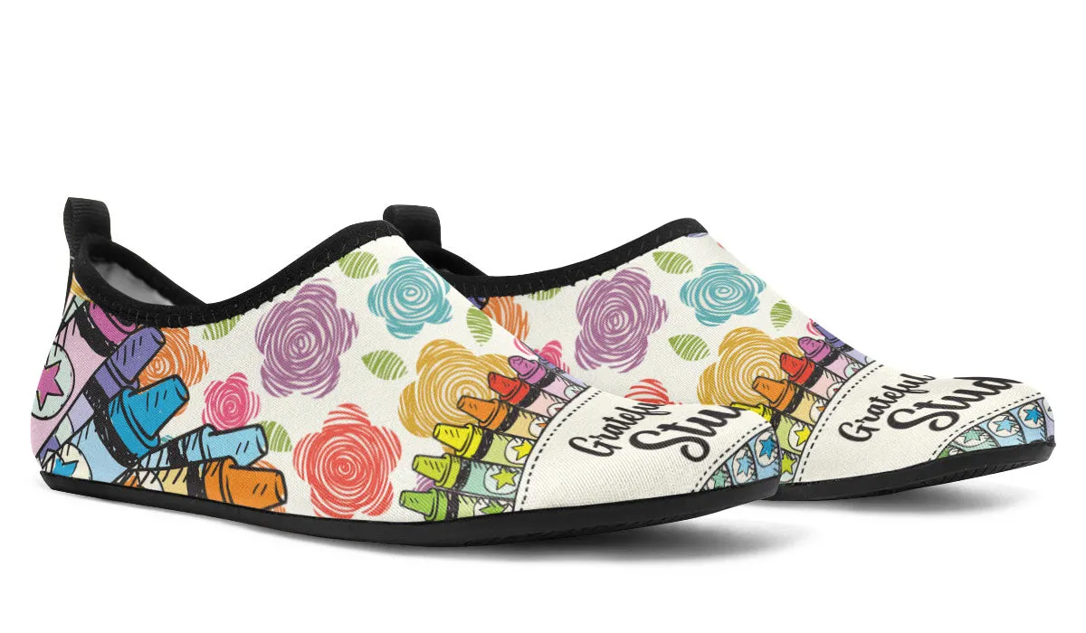 Grateful Teacher Aqua Barefoot Shoes