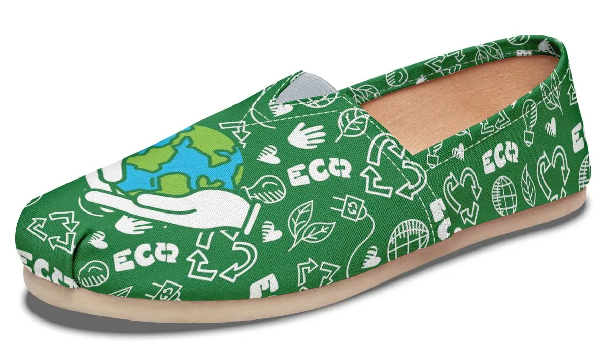 Green New World Casual Shoes